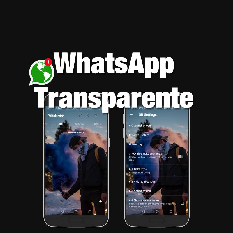 whatsapp transparente