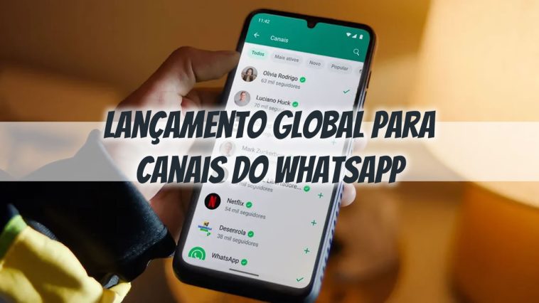 Lançamento global para canais do WhatsApp